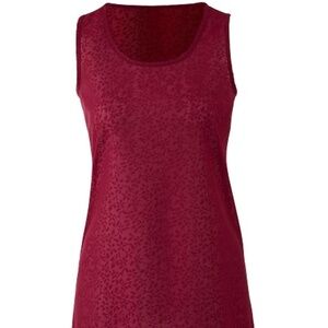 ANTHOLOGY JACQUARD SLEEVELESS TOP - BURGUNDY SIZES 12 (NEW WITH TAGS) A15